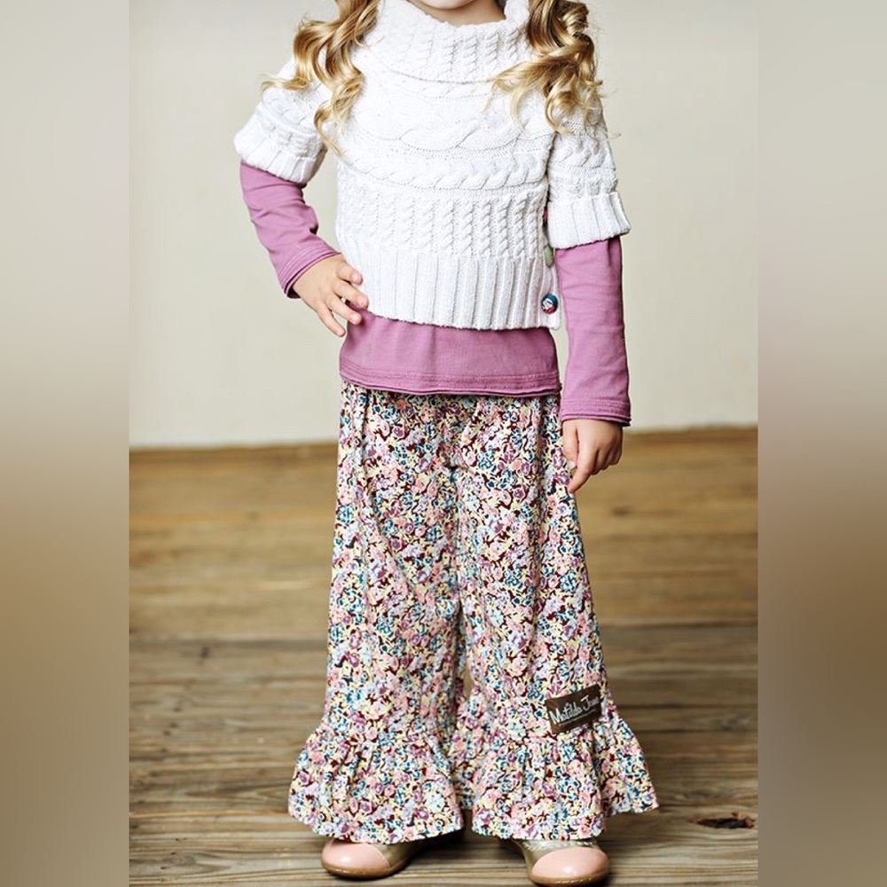 Matilda Jane Carmen Big Ruffles Pants Girls Size 6